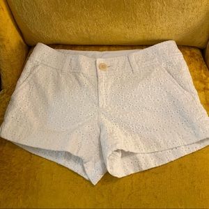Lilly Pulitzer Eyelet Walsh shorts size 0
